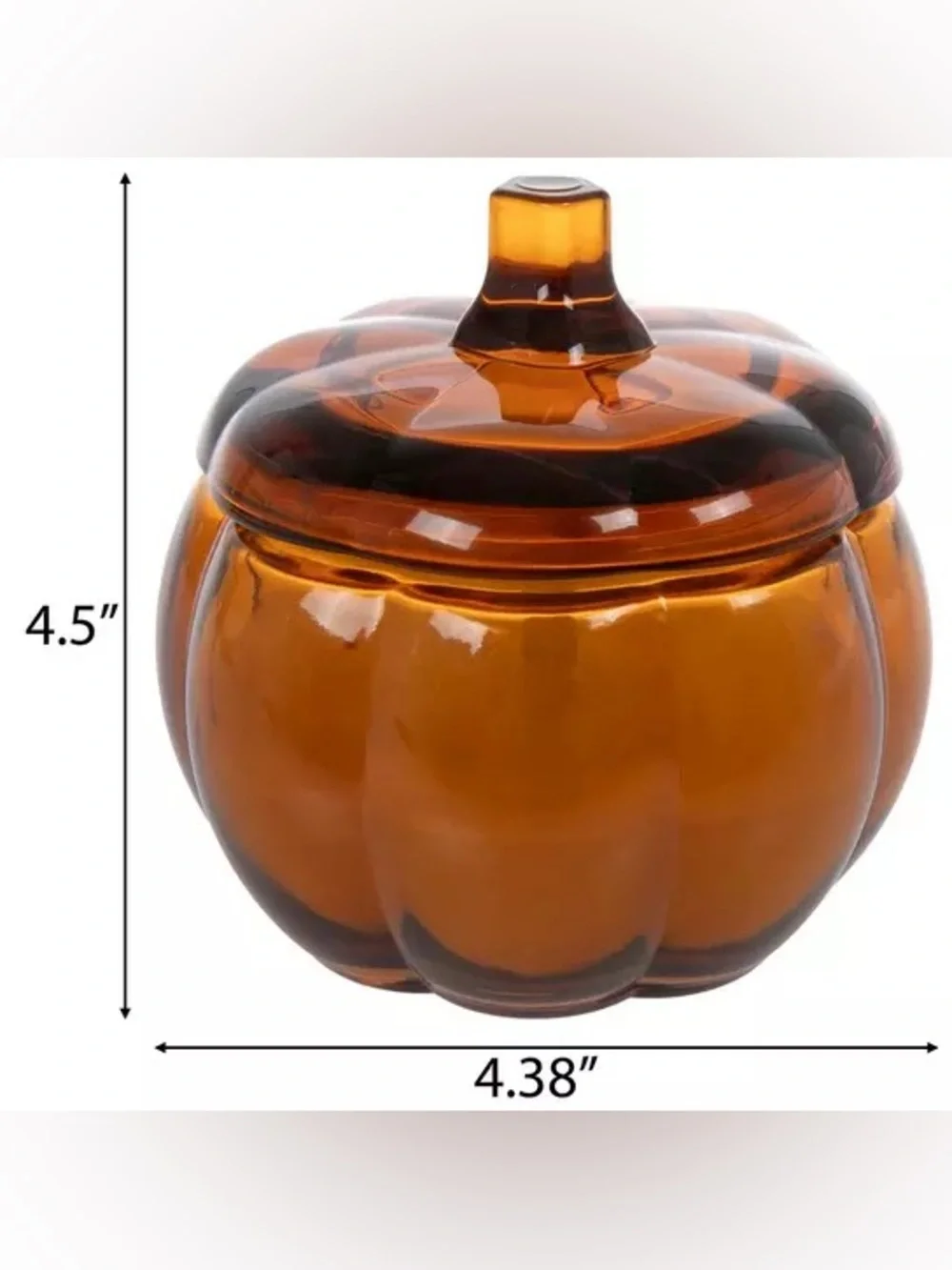 Pumpkin Container LED Candle - Picture 3 of 4